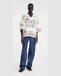 Jacquemus The Casaco Shirt - Print Capri Cars White Print