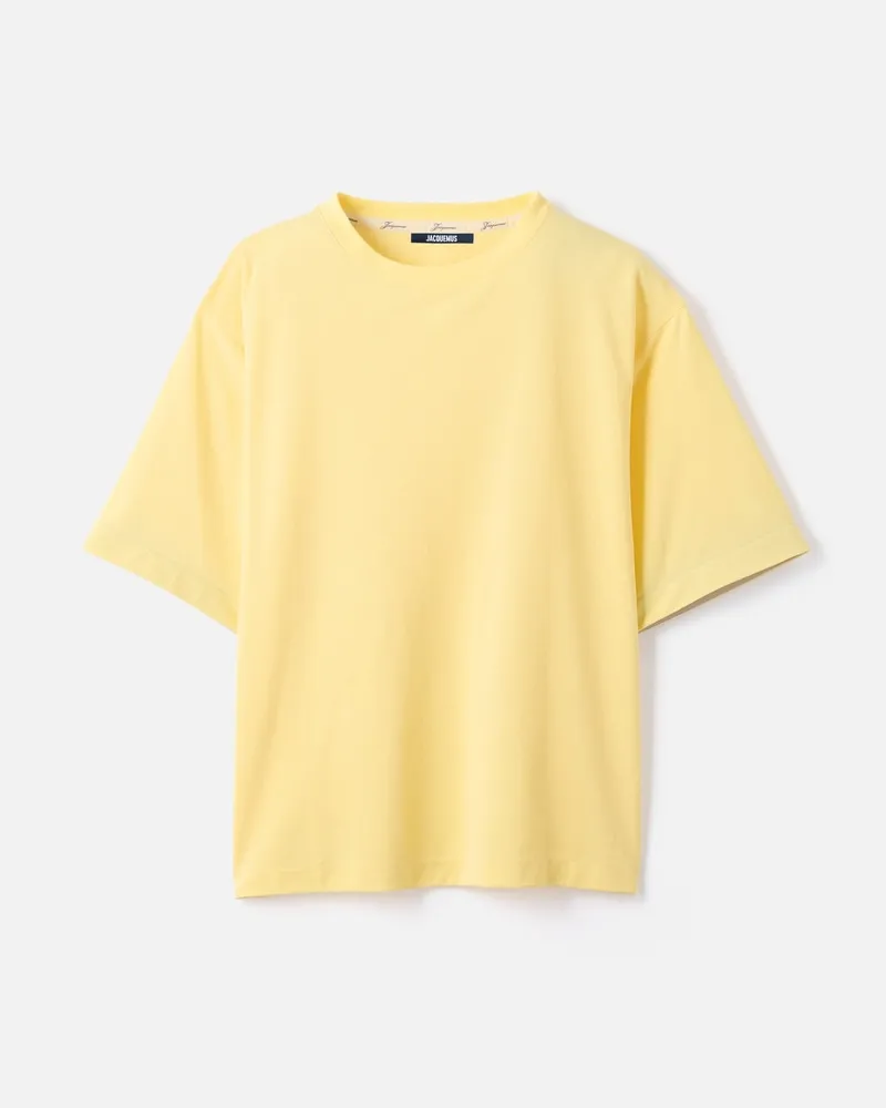 Jacquemus Le T-shirt Rond Carré Manches Courtes - Gelb Hellgelb