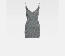 The Zebra Mini Knit Dress - Black & White Zebra