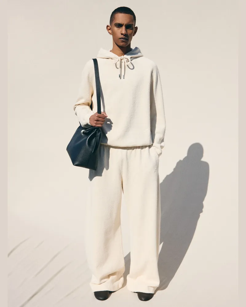 Jacquemus Der Ovalo Kapuzenpullover - Weiß Cremeweiß