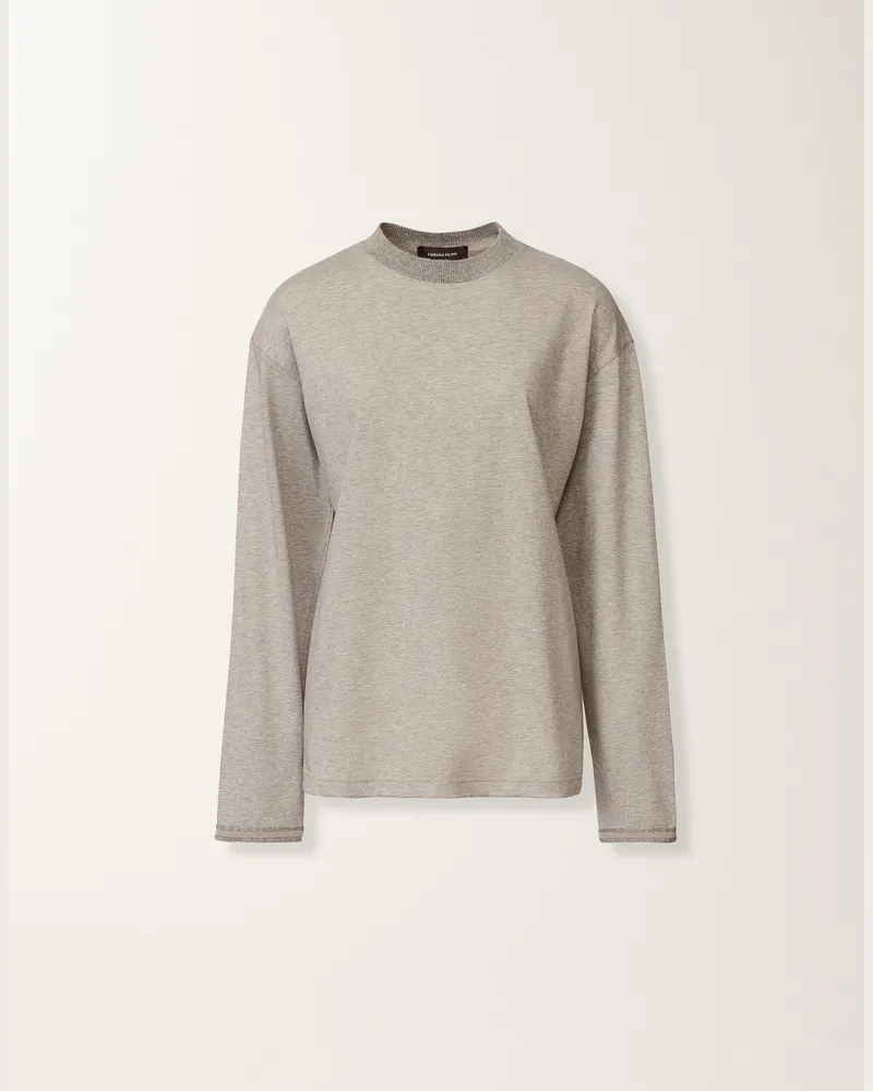 Fabiana Filippi Jersey-top, Kiesel - Frau T-shirts & Tops Grau Grau