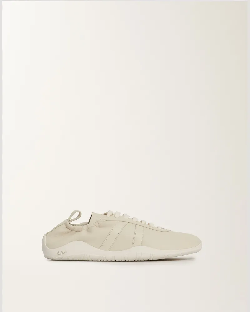 Fabiana Filippi Vintage-sneakers Aus Nappaleder, Buttergelb - Frau Sneakers Weiß Weiß