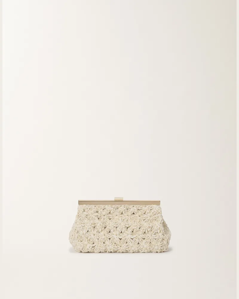 Fabiana Filippi Clutch In Makramee, Mastix - Frau Mini-tachen & Clutches Leder Leder