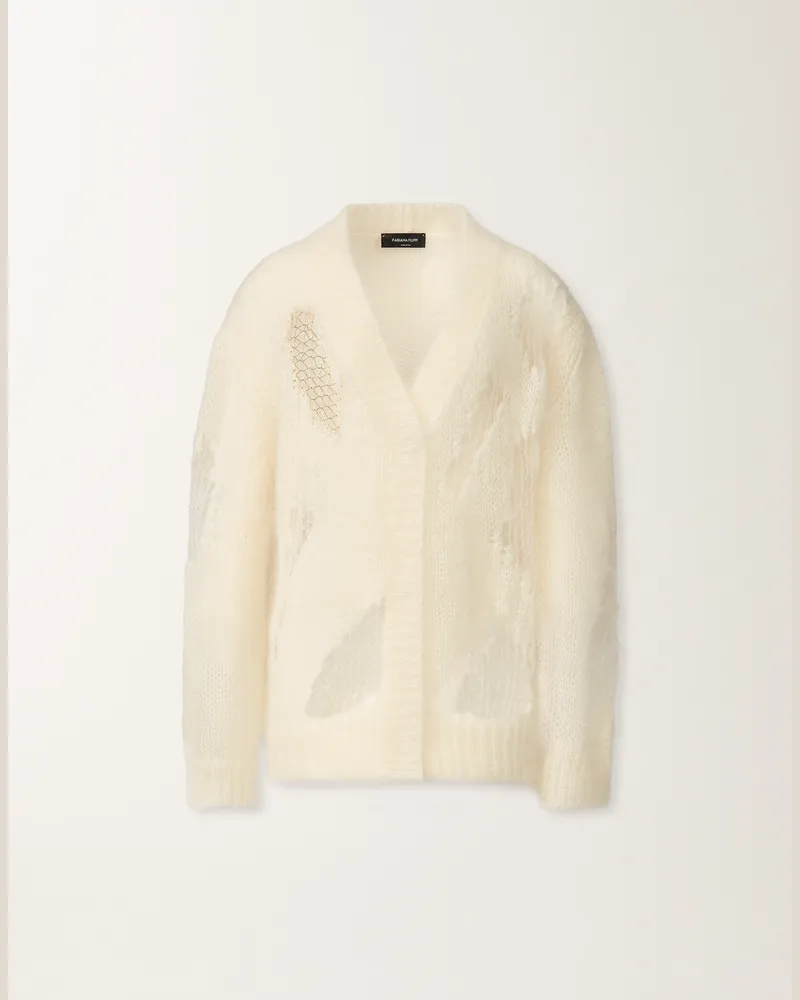 Fabiana Filippi Mohair-pullover, Butter - Frau Strickwaren Weiß Weiß