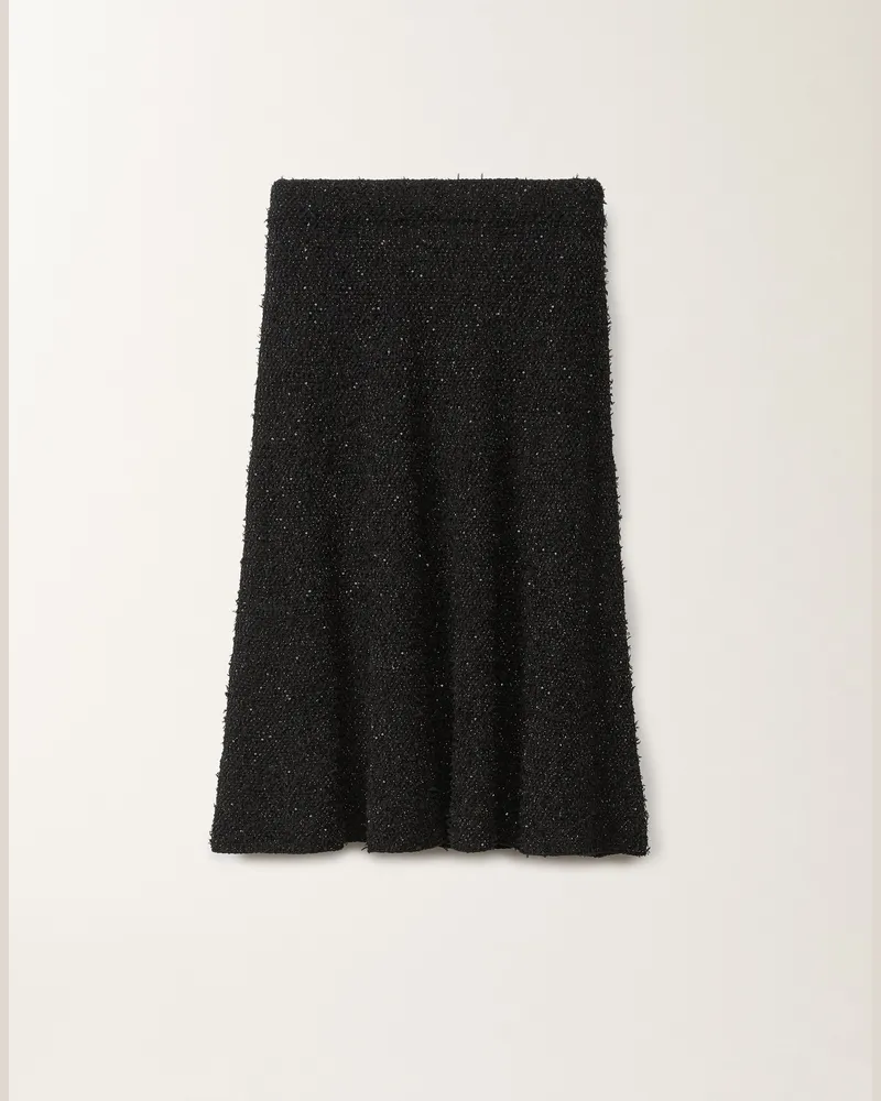 Fabiana Filippi Minirock Mit Tweed-effekt, Schwarz - Frau Röcke Schwarz Schwarz