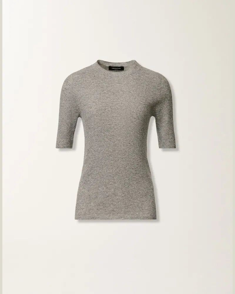 Fabiana Filippi Pullover Aus Platinum, Felsgrau - Frau Strickwaren Braun Braun