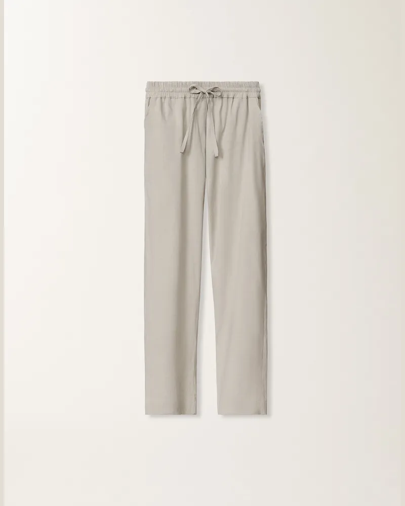 Fabiana Filippi Hose Aus Stretch-leinen-viskose, Stahl - Frau Hosen Stahl Stahl