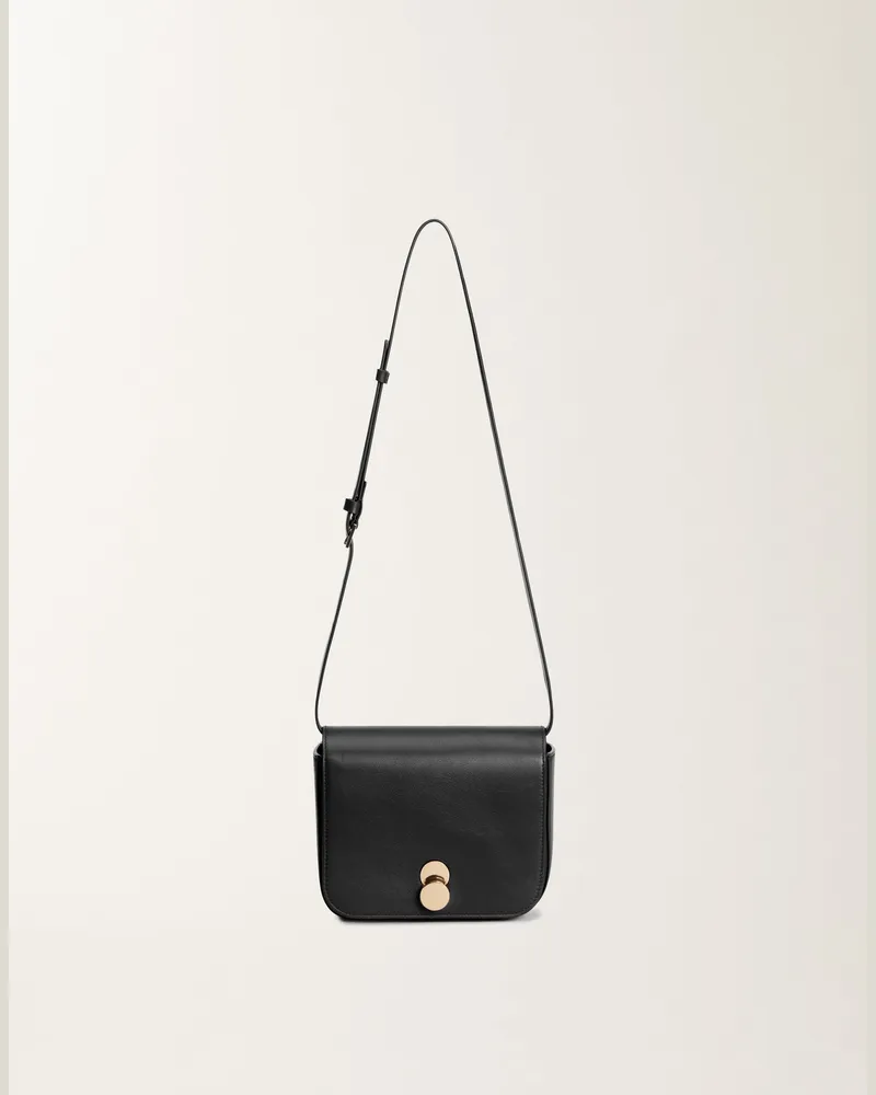 Fabiana Filippi Eclissi Messenger-minibag Aus Leder, Schwarz - Frau Umhängetaschen Schwarz Schwarz