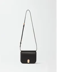 Fabiana Filippi Eclissi Messenger-minibag aus Leder Schwarz