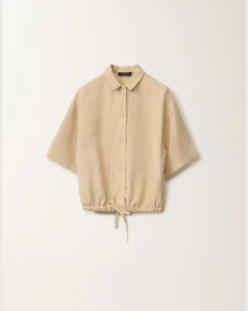 Fabiana Filippi Hemd Aus Leinen Und Viskose, Sand - Frau Blazer Sand Sand