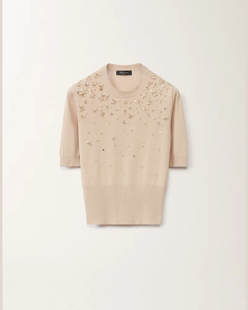 Fabiana Filippi Pullover Aus Baumwolle, Sand - Frau Strickwaren Sand Sand