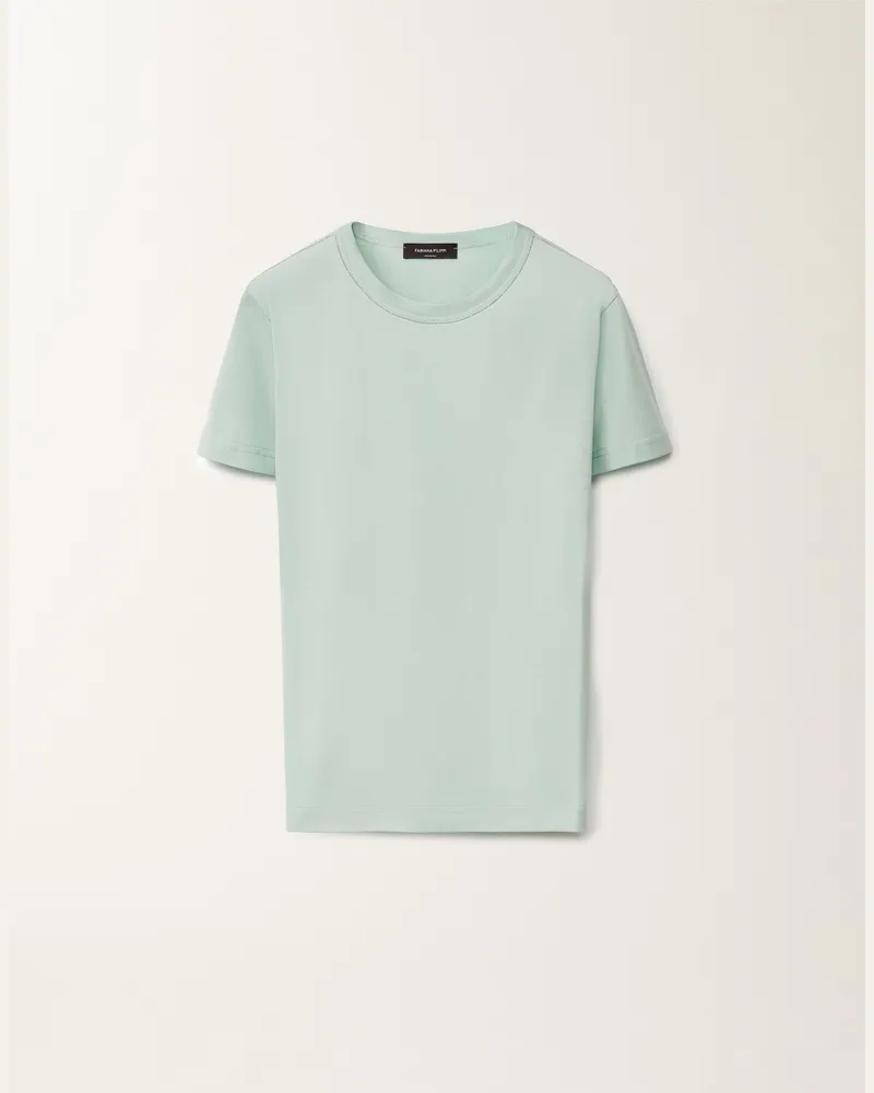 Fabiana Filippi T-shirt Aus Jersey, Wassergrün - Frau T-shirts & Tops Wassergrün Wassergrün