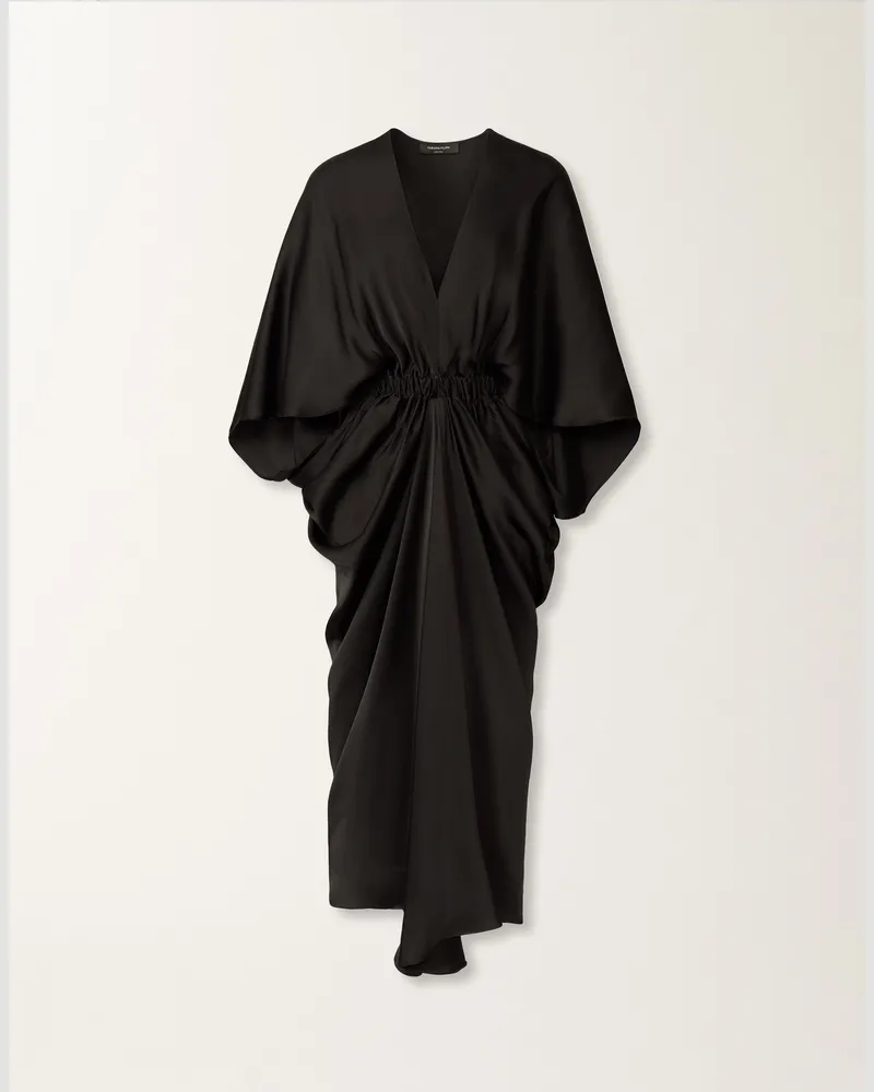 Fabiana Filippi Kleid Aus Enver-satin, Schwarz - Frau Kleider Schwarz Schwarz