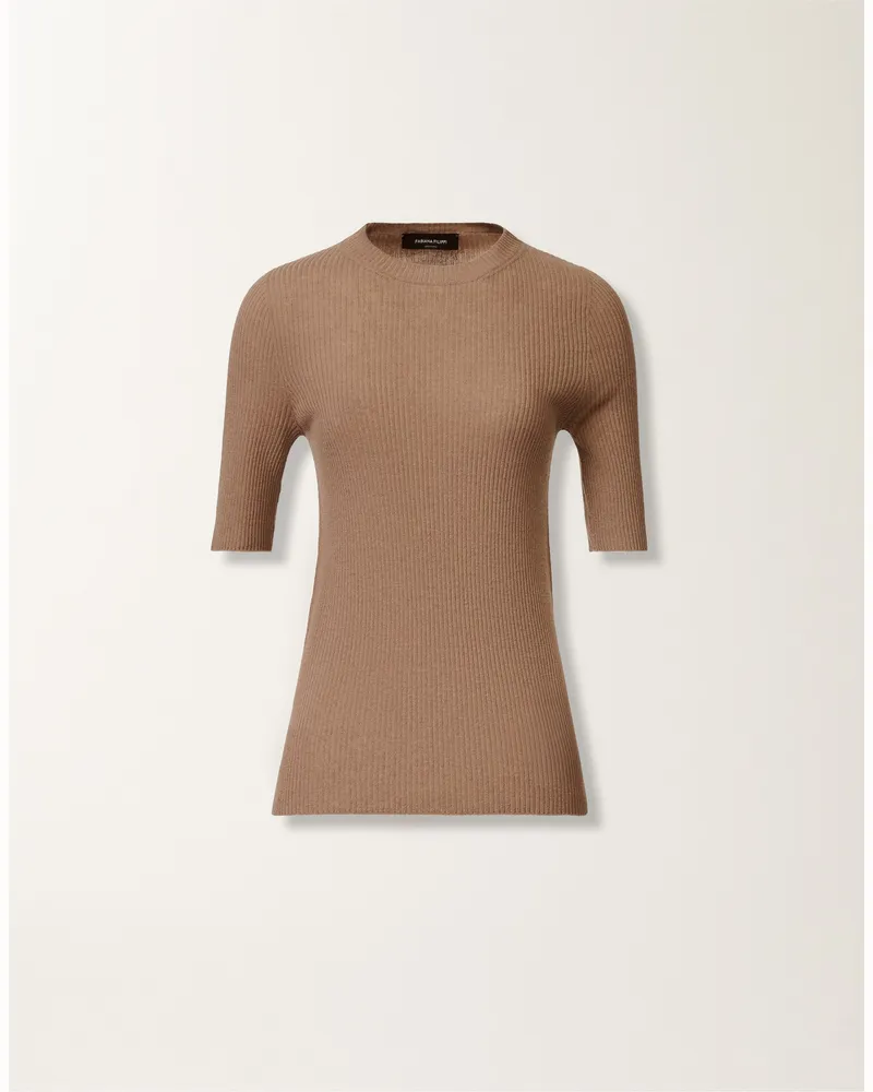 Fabiana Filippi Pullover In Platin, Rinde - Frau Strickwaren Braun Braun