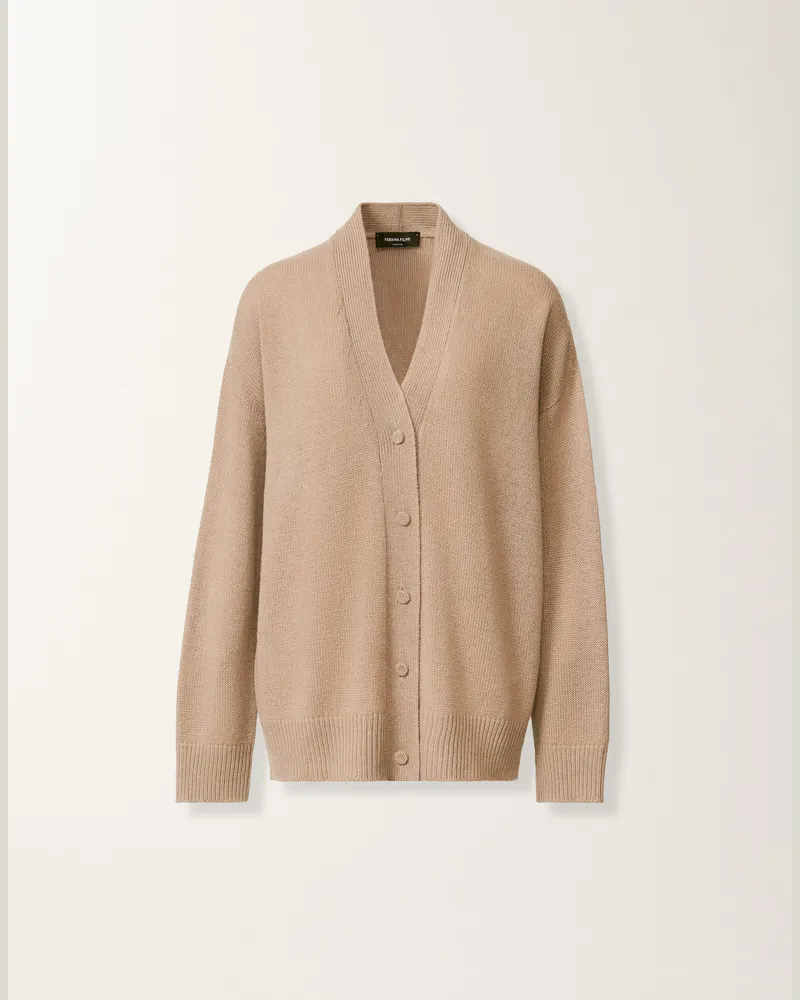 Fabiana Filippi Cardigan Aus Kaschmir, Buche - Frau Strickwaren Braun Braun