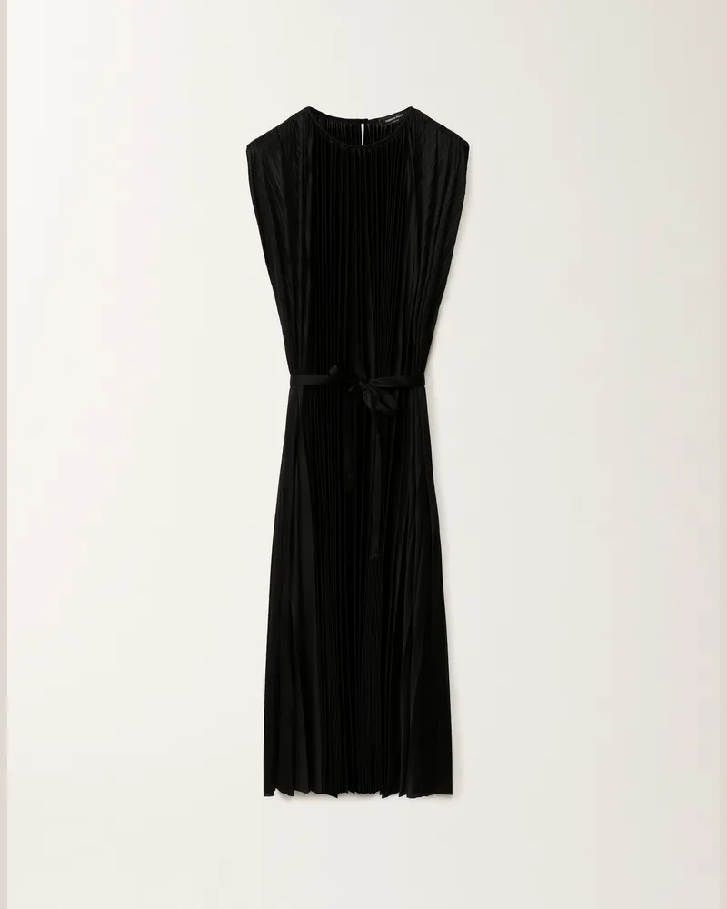 Fabiana Filippi Plissee-kleid Aus Jersey, Schwarz - Frau Kleider Schwarz Schwarz