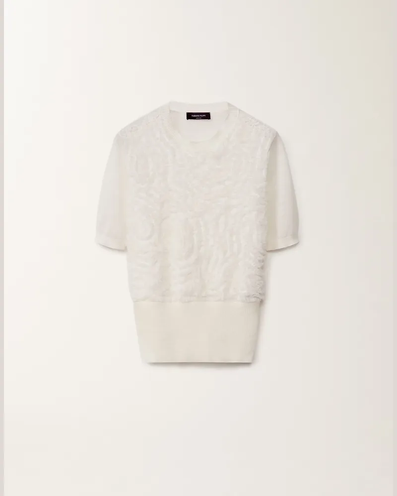 Fabiana Filippi Pullover Aus Leinen, Weiß - Frau Strickwaren Weiss Weiss