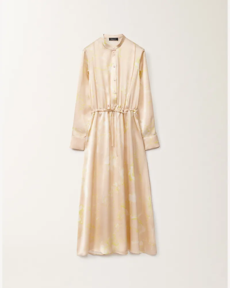Fabiana Filippi Blusenkleid Mit Print Tilia Aus Seide, Puderrosa - Frau Kleider Rosa Rosa
