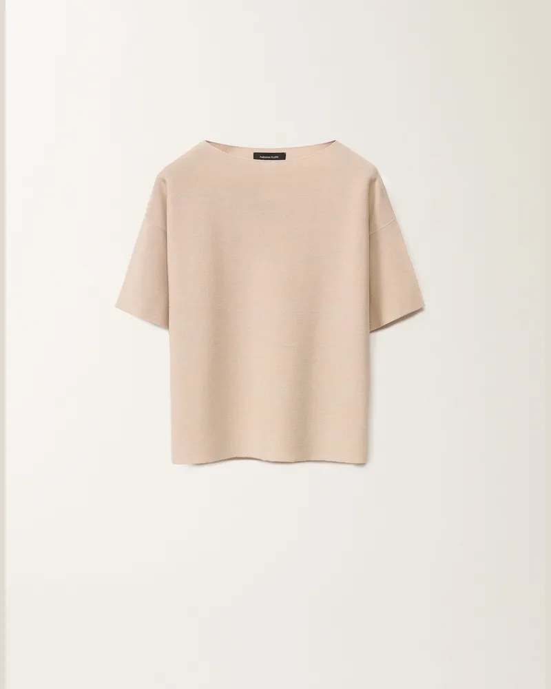 Fabiana Filippi Pullover Aus Baumwolle Und Lurex, Puderfarben - Frau Strickwaren Rosa Rosa