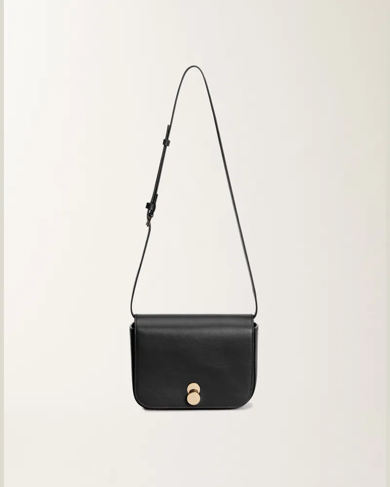 Fabiana Filippi Eclissi Messenger Bag Aus Leder, Schwarz - Frau Umhängetaschen Schwarz Schwarz