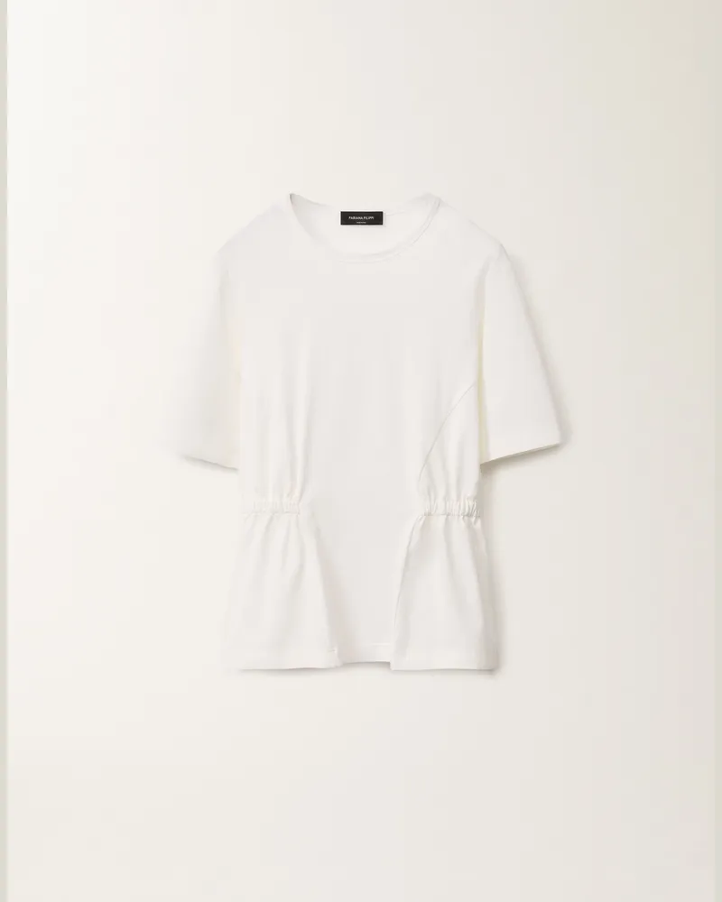 Fabiana Filippi T-shirt Aus Jersey, Optisch Weiß - Frau T-shirts & Tops Weiss Weiss