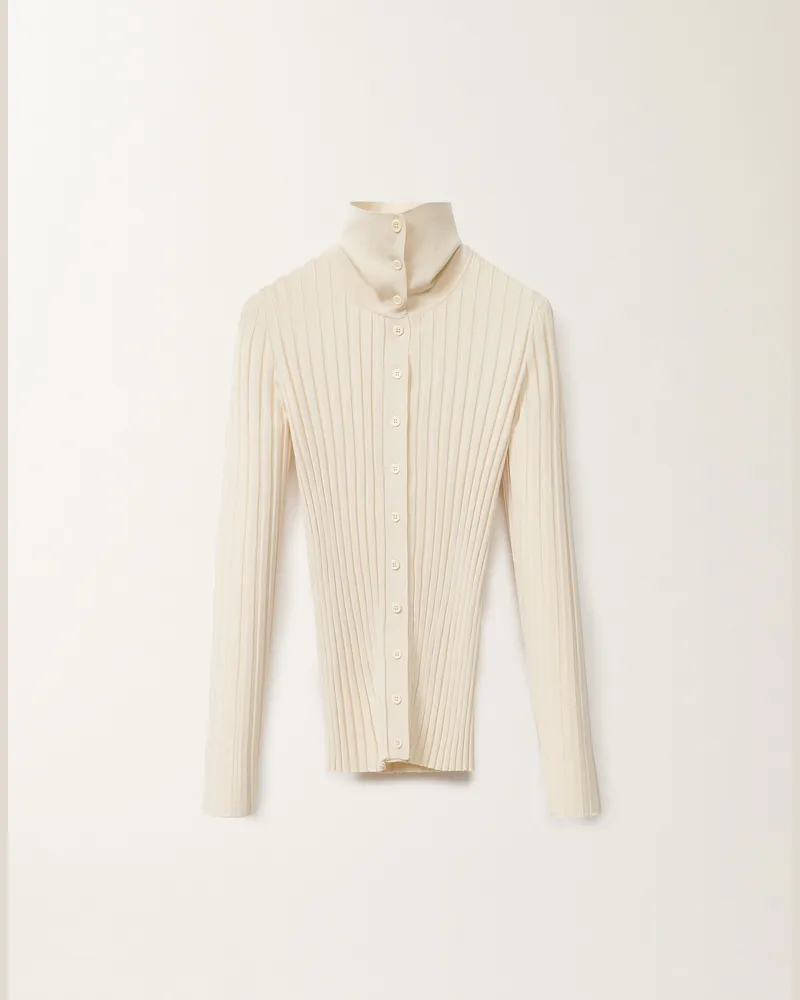 Fabiana Filippi Pullover Aus Viskose, Mastix - Frau Strickwaren Weiss Weiss
