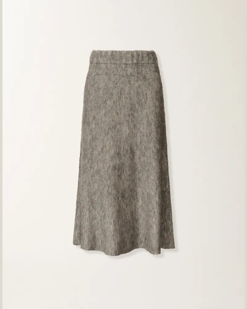 Fabiana Filippi Rock Aus Gebürstetem Merino Und Mohair, Rock - Frau Röcke Grau Grau