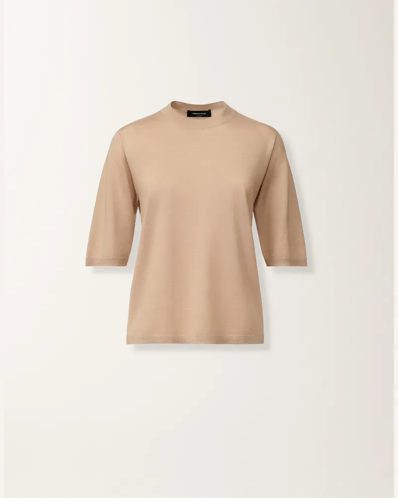Fabiana Filippi Pullover Aus Kaschmir Und Seide, Ahornfarben - Frau Strickwaren Beige Beige