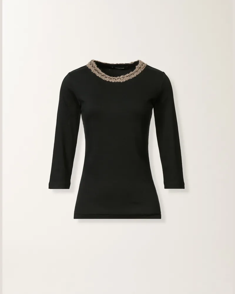 Fabiana Filippi Jersey T-shirt, Schwarz - Frau T-shirts & Tops Schwarz Schwarz