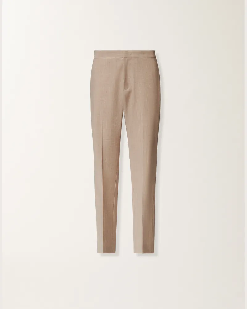 Fabiana Filippi Montefalco Hose Aus Bi-elastischer Fresco-wolle, Ahorn - Frau Hosen Beige Beige