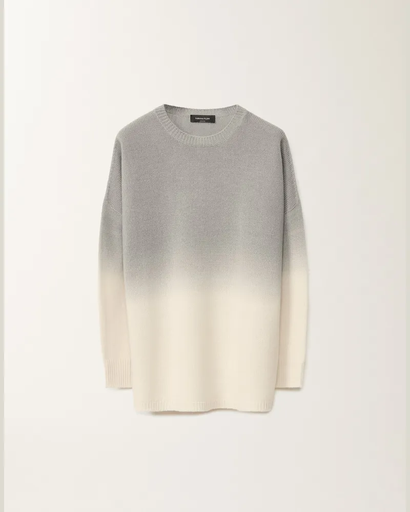 Fabiana Filippi Pullover Aus Nuanciertem Platin, Aschfarben - Frau Strickwaren Grau Grau