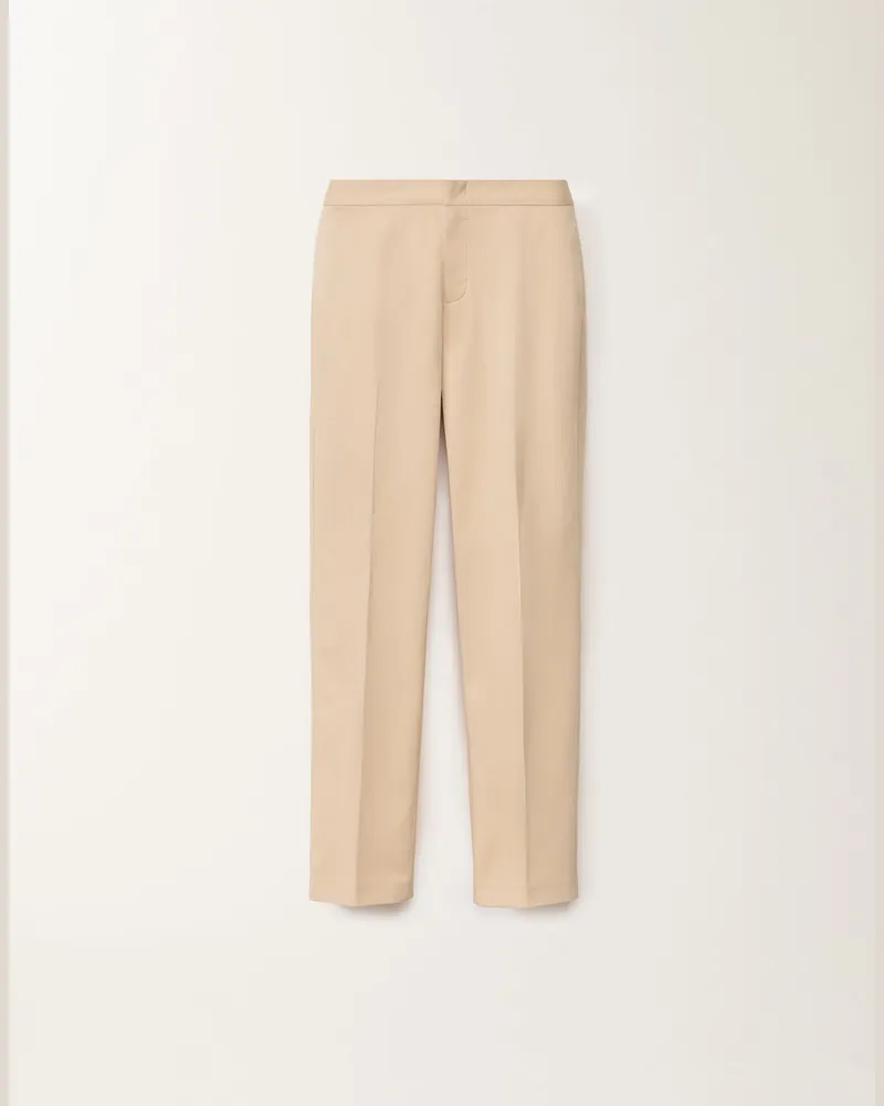 Fabiana Filippi Hose Montefalco Aus Gabardine, Sandfarben - Frau Hosen Braun Braun