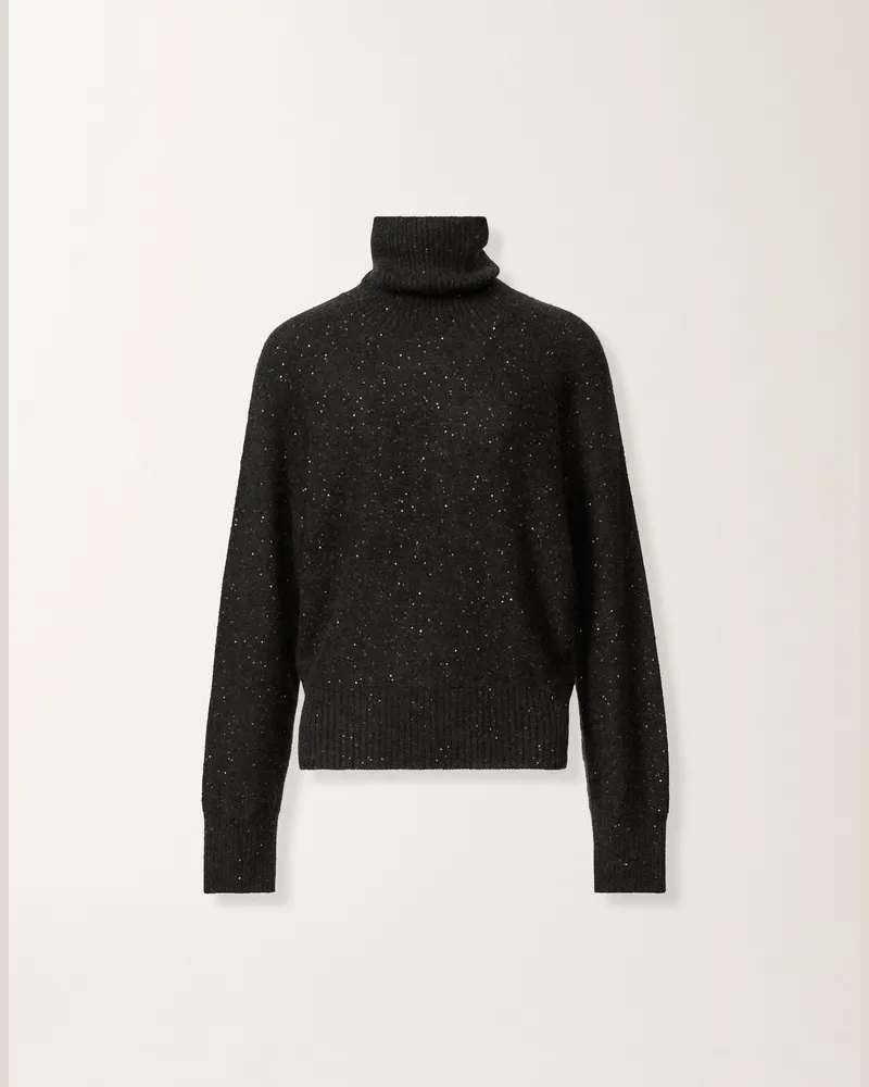 Fabiana Filippi Pullover Aus Wolle Und Seide Mit Pailletten, Schieferfarben - Frau Strickwaren Grau Grau