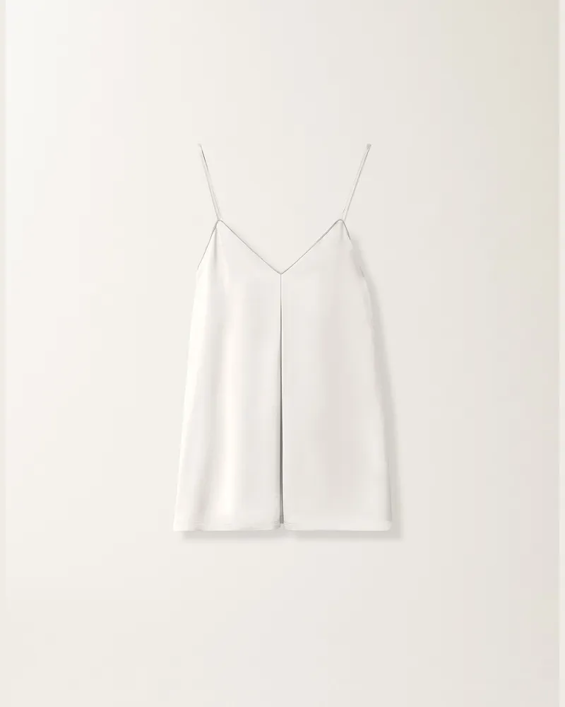 Fabiana Filippi Lingerie-top Aus Satin In Viskose, Weiß - Frau T-shirts & Tops Weiss Weiss