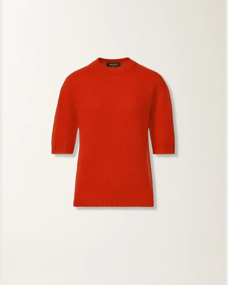 Fabiana Filippi Kaschmirpullover, Lackierung - Frau Strickwaren Rot Rot