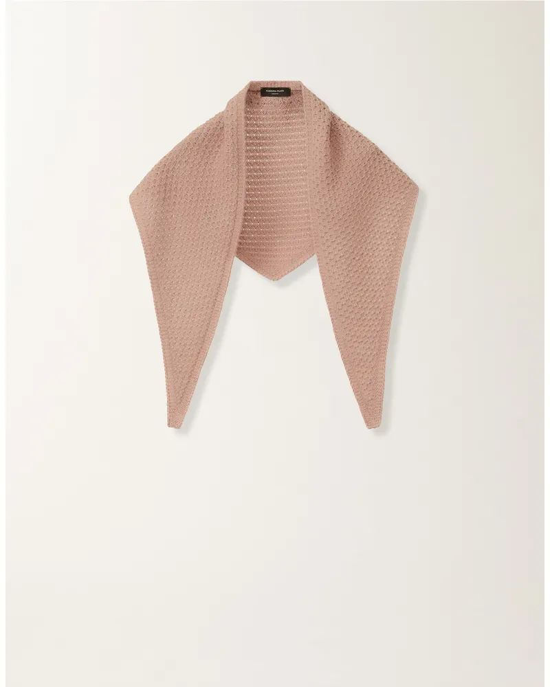Fabiana Filippi Tuch Aus Platin-mohair, Rauchrosa - Frau Schals & Schultertüchers Rosa Rosa