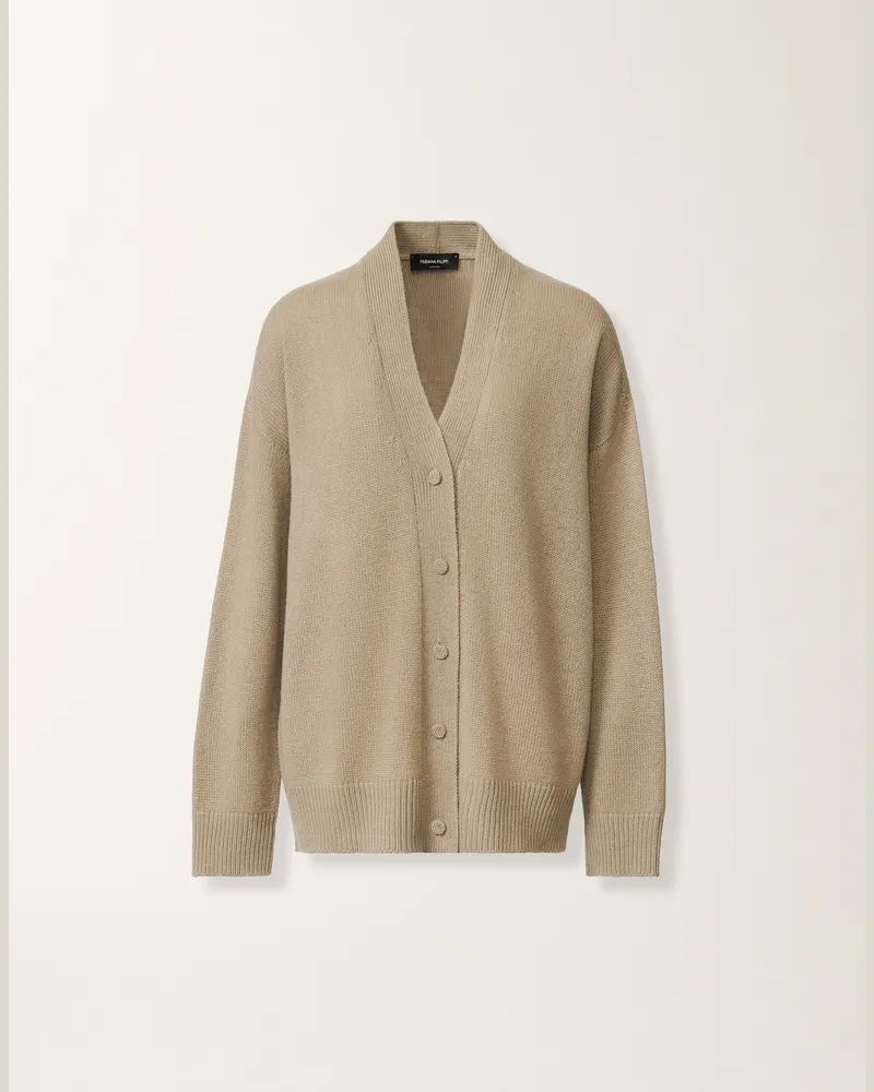 Fabiana Filippi Cardigan Aus Kaschmir, Oliv - Frau Strickwaren Braun Braun