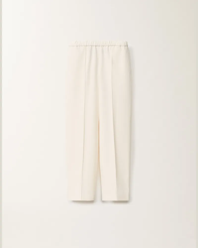 Fabiana Filippi Jogginghose Gubbio Aus Tecno Tailoring, Buttergelb - Frau Hosen Weiss Weiss