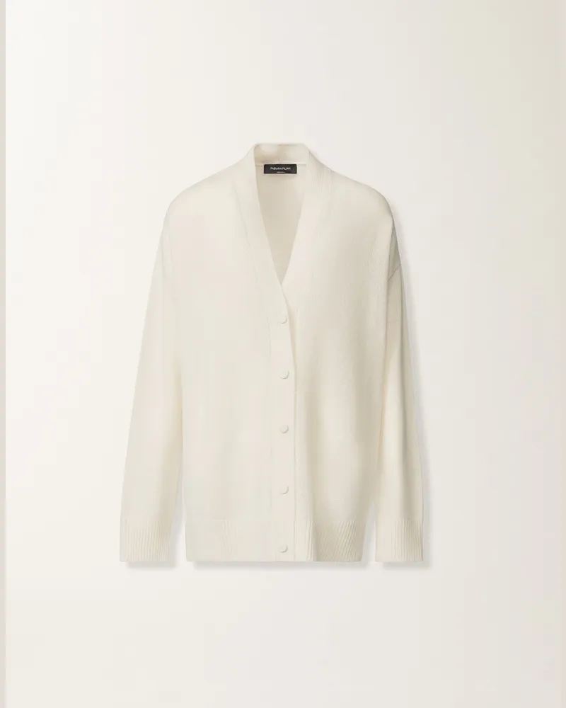 Fabiana Filippi Cardigan Aus Kaschmir, Rafia - Frau Strickwaren Braun Braun