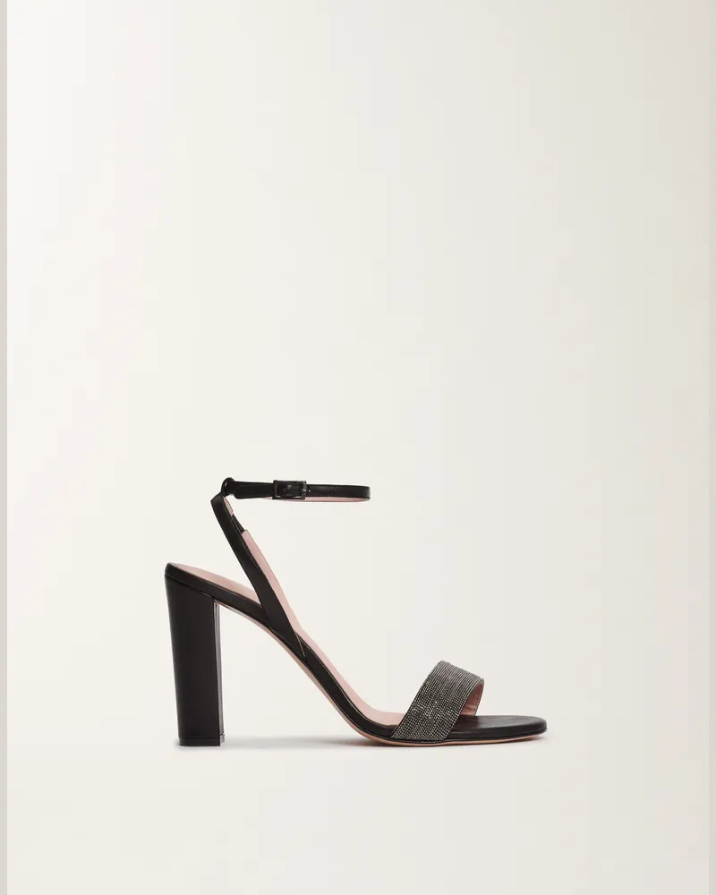 Fabiana Filippi Sandale Aus Nappaleder, Schwarz - Frau Sandalen Schwarz Schwarz