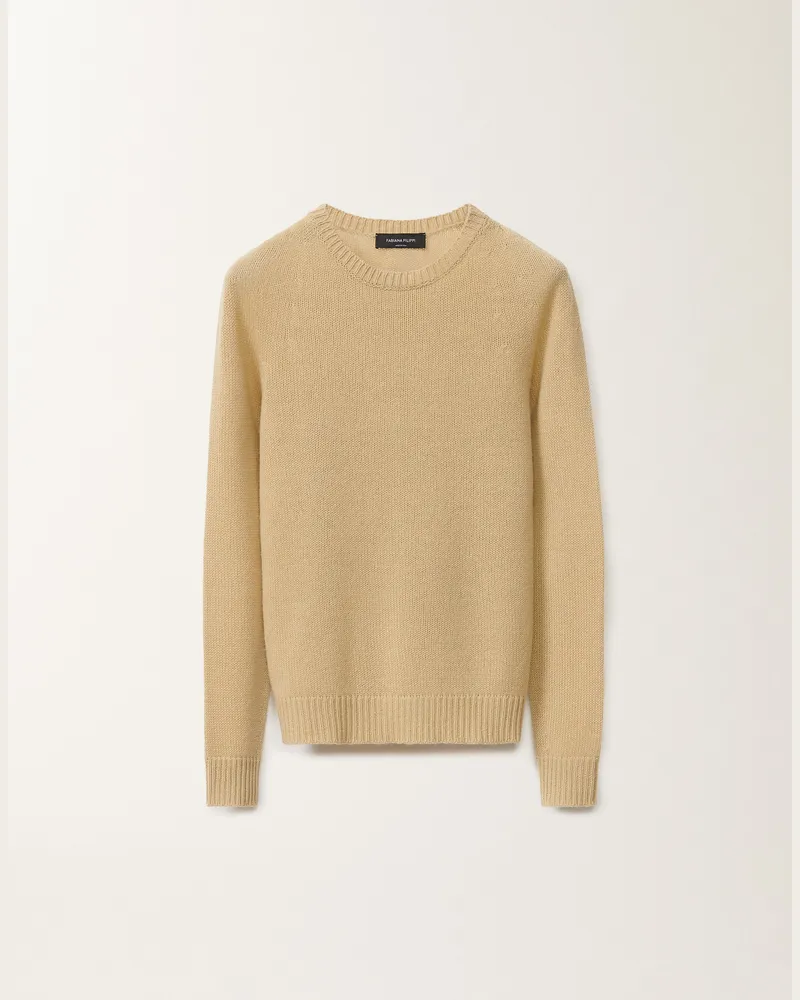 Fabiana Filippi Pullover Aus Aufgerautem Kaschmir, Gold - Frau Strickwaren Gelb Gelb