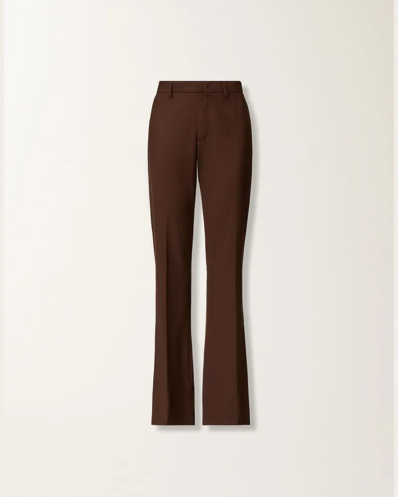 Fabiana Filippi Hose Aus Cool Wool, Ebenholzbraun - Frau Hosen Braun Braun