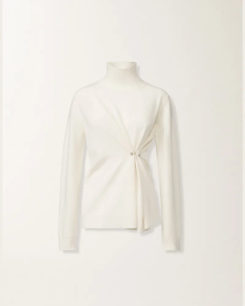 Fabiana Filippi Pullover Aus Kaschmir, Bastfarben - Frau Strickwaren Weiß Weiß