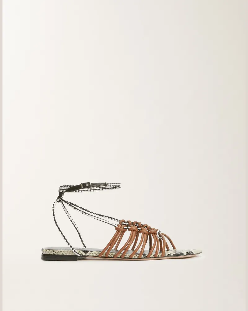 Fabiana Filippi Sandale Aus Kalbsleder, Lederbraun - Frau Sandalen Braun Braun