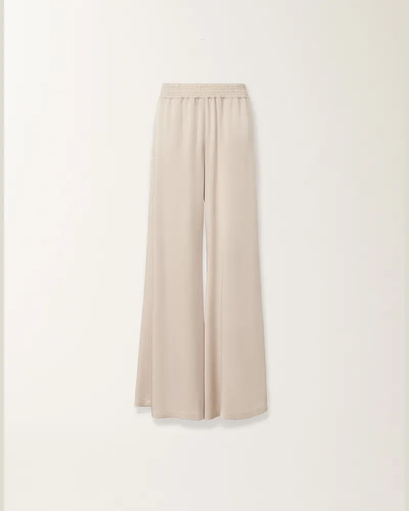Fabiana Filippi Hose Amelia Aus Envers-satin, Staubgrau - Frau Hosen Beige Beige