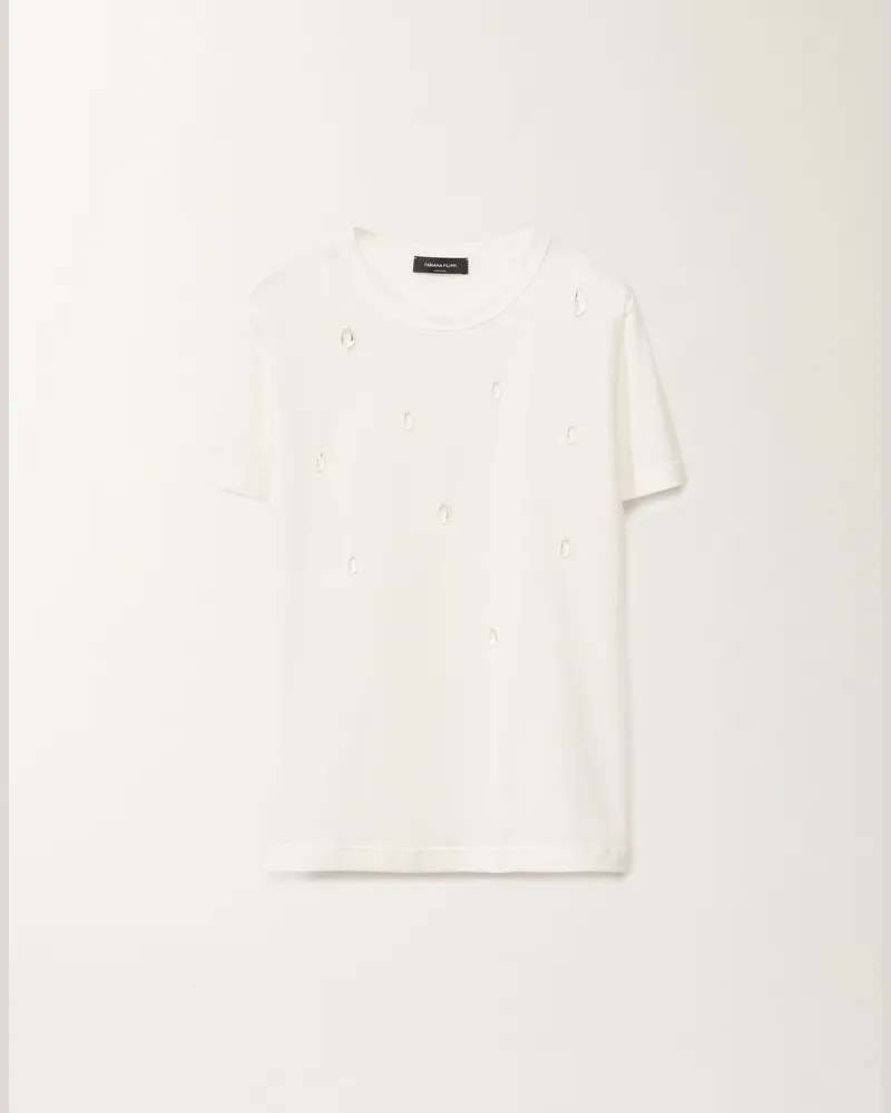 Fabiana Filippi T-shirt Aus Jersey, Weiß - Frau T-shirts & Tops Weiss Weiss