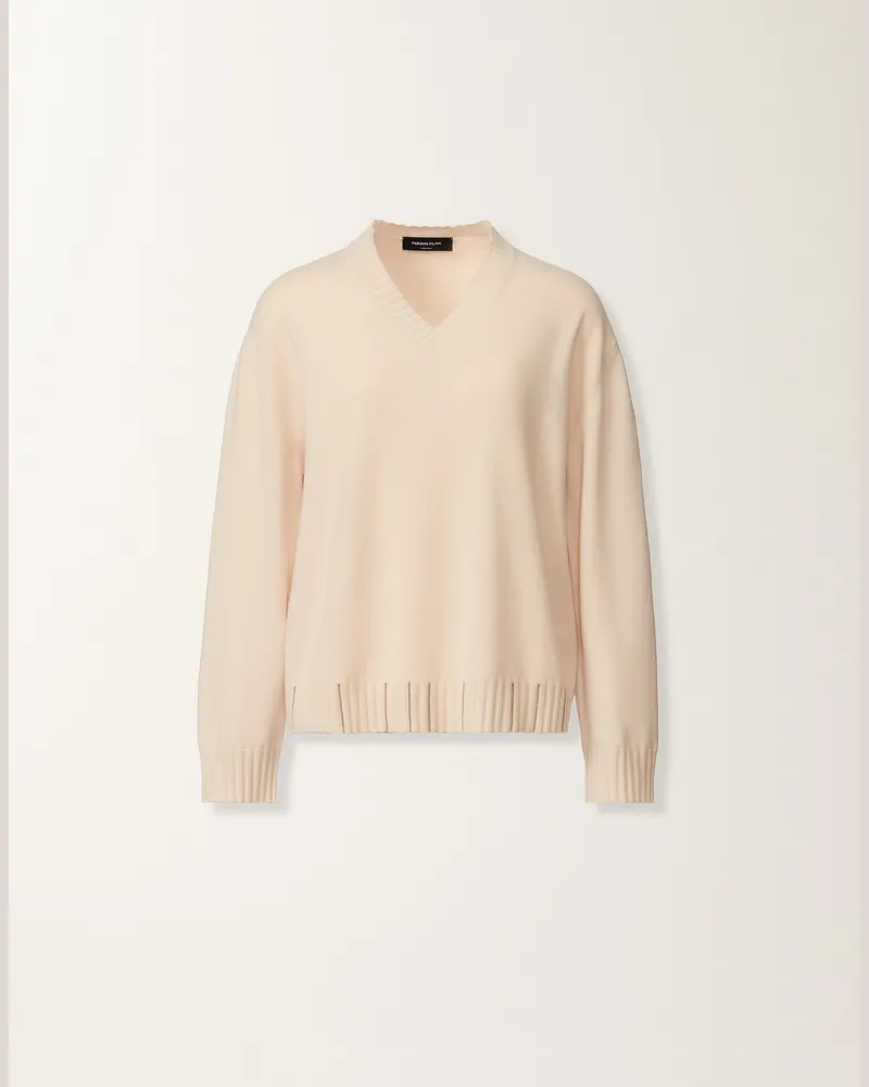 Fabiana Filippi Pullover Aus Platinum, Wattiert - Frau Strickwaren Rosa Rosa
