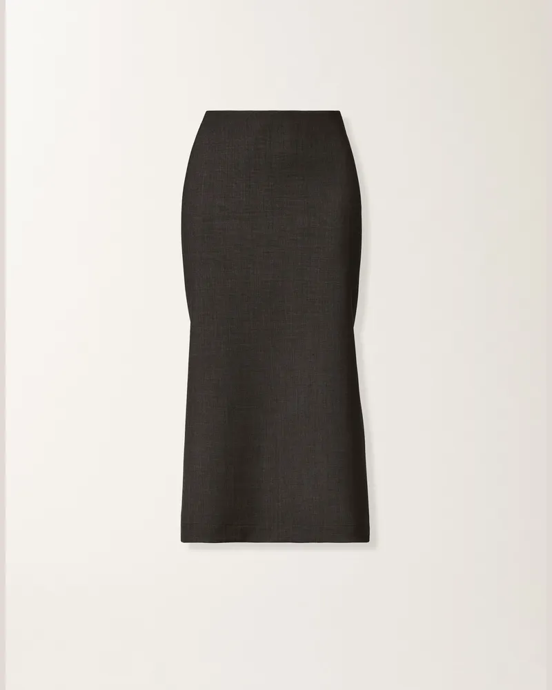 Fabiana Filippi Bi-stretch Fresco-wollrock, Schiefergrau - Frau Röcke Grau Grau
