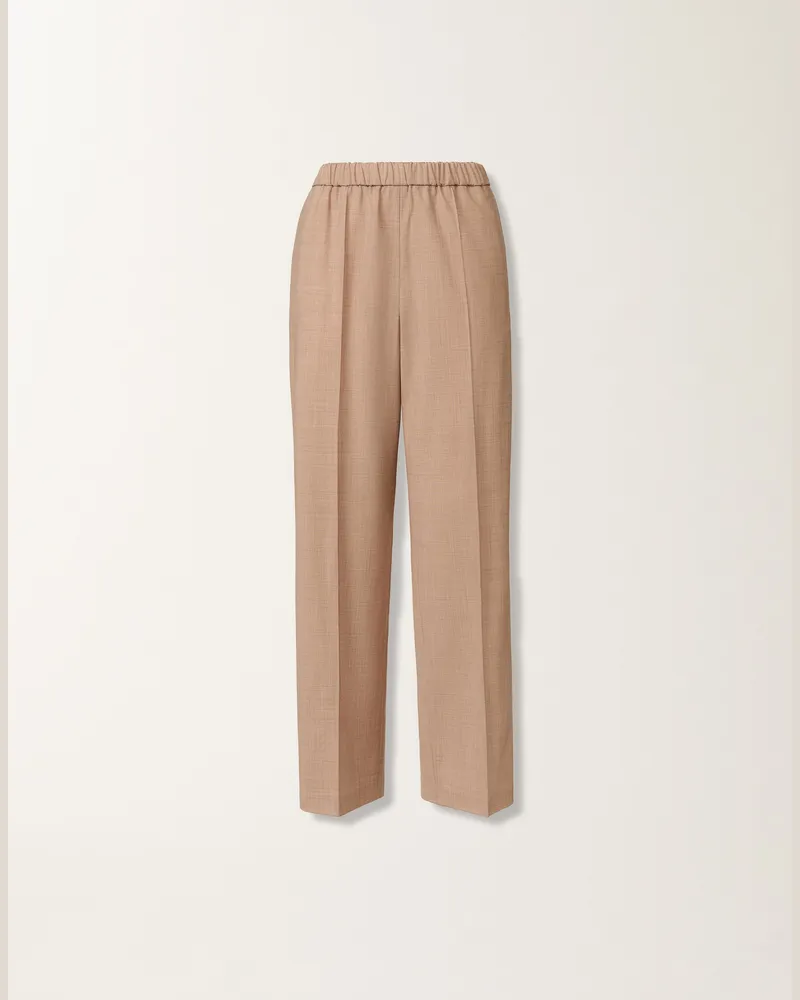 Fabiana Filippi Hose Gubbio Aus Cool Wool, Ahornfarben - Frau Hosen Beige Beige