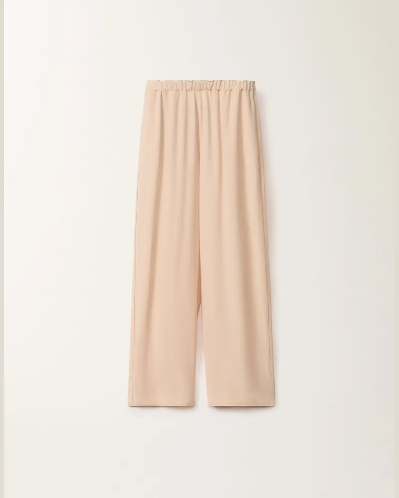 Fabiana Filippi Lange Hose Trevi Aus Enver Satin, Puderrosa - Frau Hosen Rosa Rosa